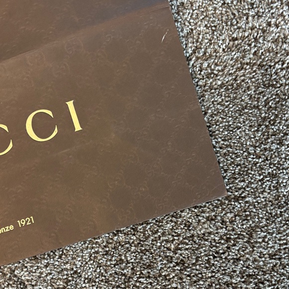 Gucci Dark Brown Logo Tote - Picture 3 of 10